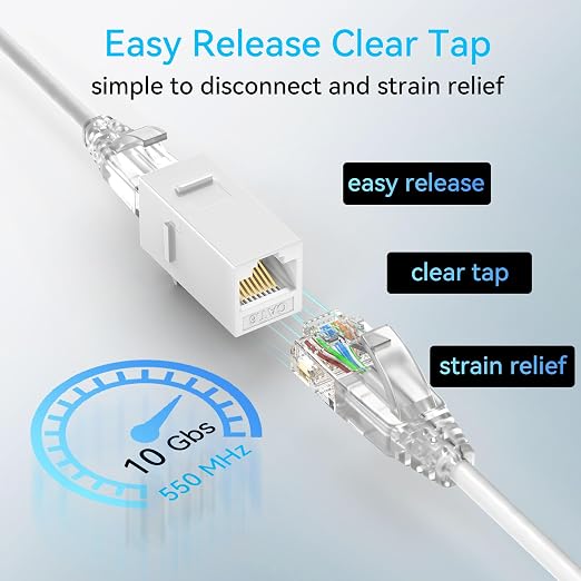 Sokqovt Cat6a Patch Cables Slim 7ft, Flexible Ethernet Cable 10G 550MHZ - Image 6