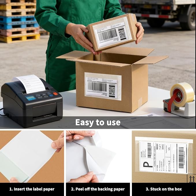9527 Product 6" x 9" Clear Adhesive Top Loading Packing List Clear Shipping - Image 6