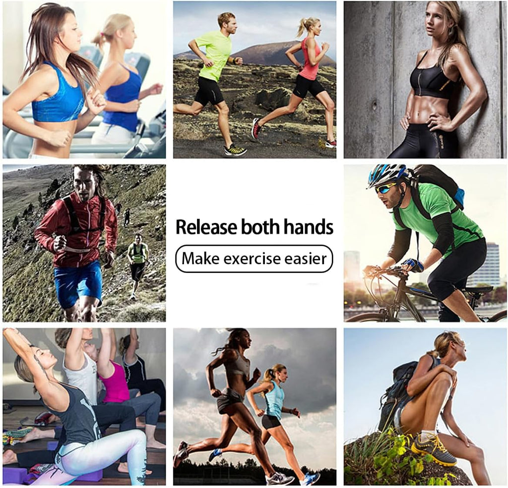 Running Phone Armband for Men Women,Universal Arm Bands for Phones Below 7.5 Inches,Waterproof Cell Phone Armband for Hiking,Running,Cycling,Climbing(Star Stripes M)