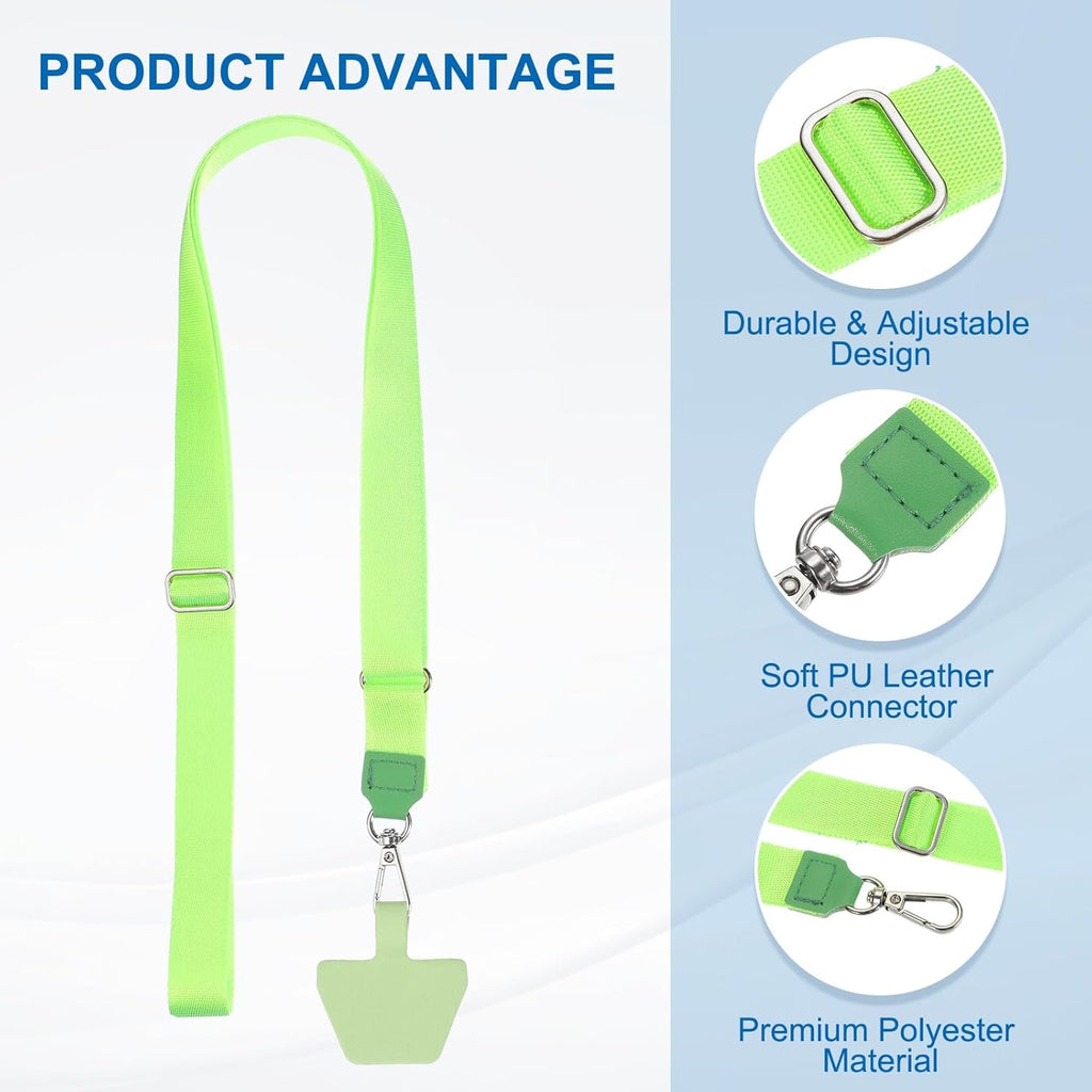 PATIKIL Smart Phone Lanyard with Wrist Strap and Patches for Most Smartphones ID Badges Keychain