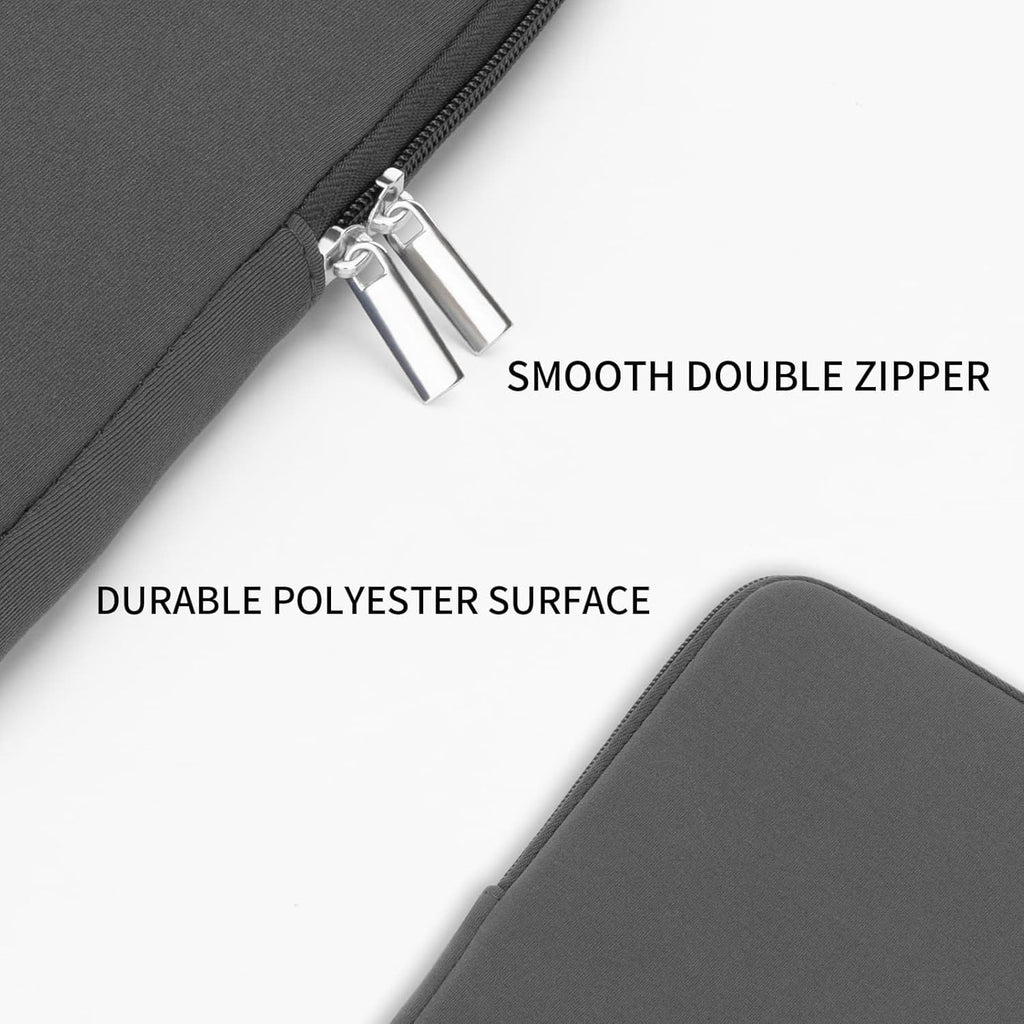 RAINYEAR 15 Inch Laptop Sleeve 15" Protective Soft Case Padded Cover Carrying Bag Specially Compatible with 15.4" MacBook Pro/Air A3241 A3241 A2941 A3114 A1938 A1707 A1990 (Grey, Upgraded Version)
