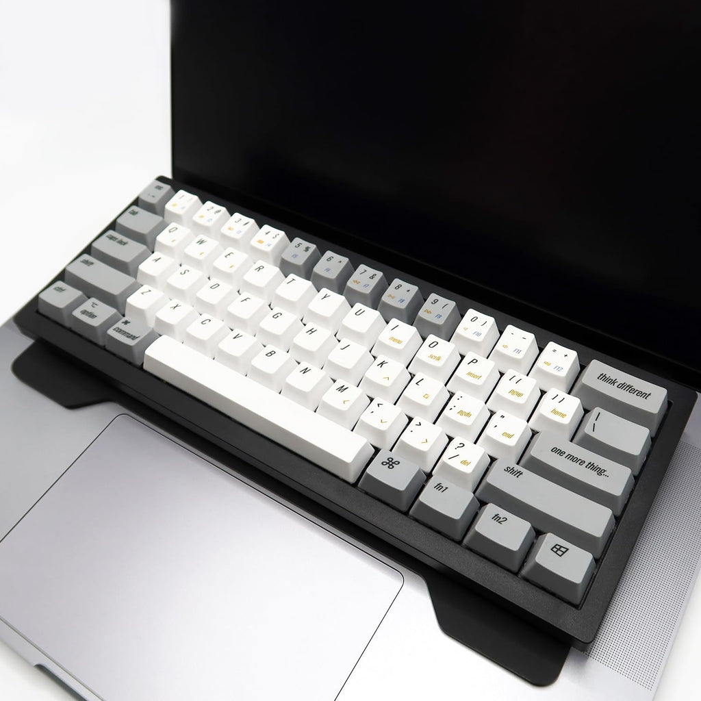 Kado Lift Riser Acrylic for External Keyboard, Frosted Surface Black, Office Gaming Laptop Keyboard Cover Mechanical 40%/60%/65%/70% Stand Holder Made for MacBook Air/Pro 13"/14"/15"/16"
