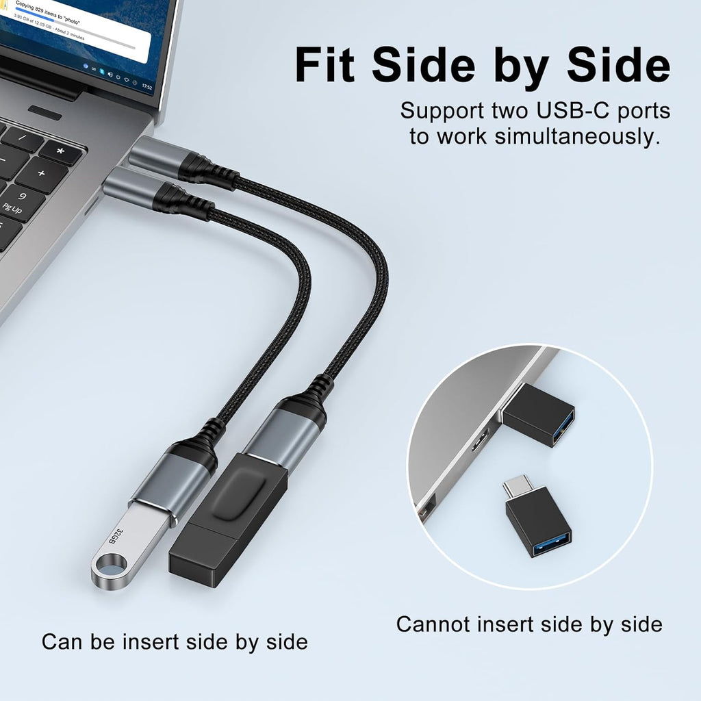 USB C to USB 3.0 Adapter,Type C Male to USB Female OTG Cable 5Gbps Data Transfer for iPhone 16 Pro Max/16 Pro/16 Plus/16e/16/15,iPad,Samsung Galaxy S25 Edge/S25 Ultra/S24/S23/A36/A16,Google Pixel 9a 9