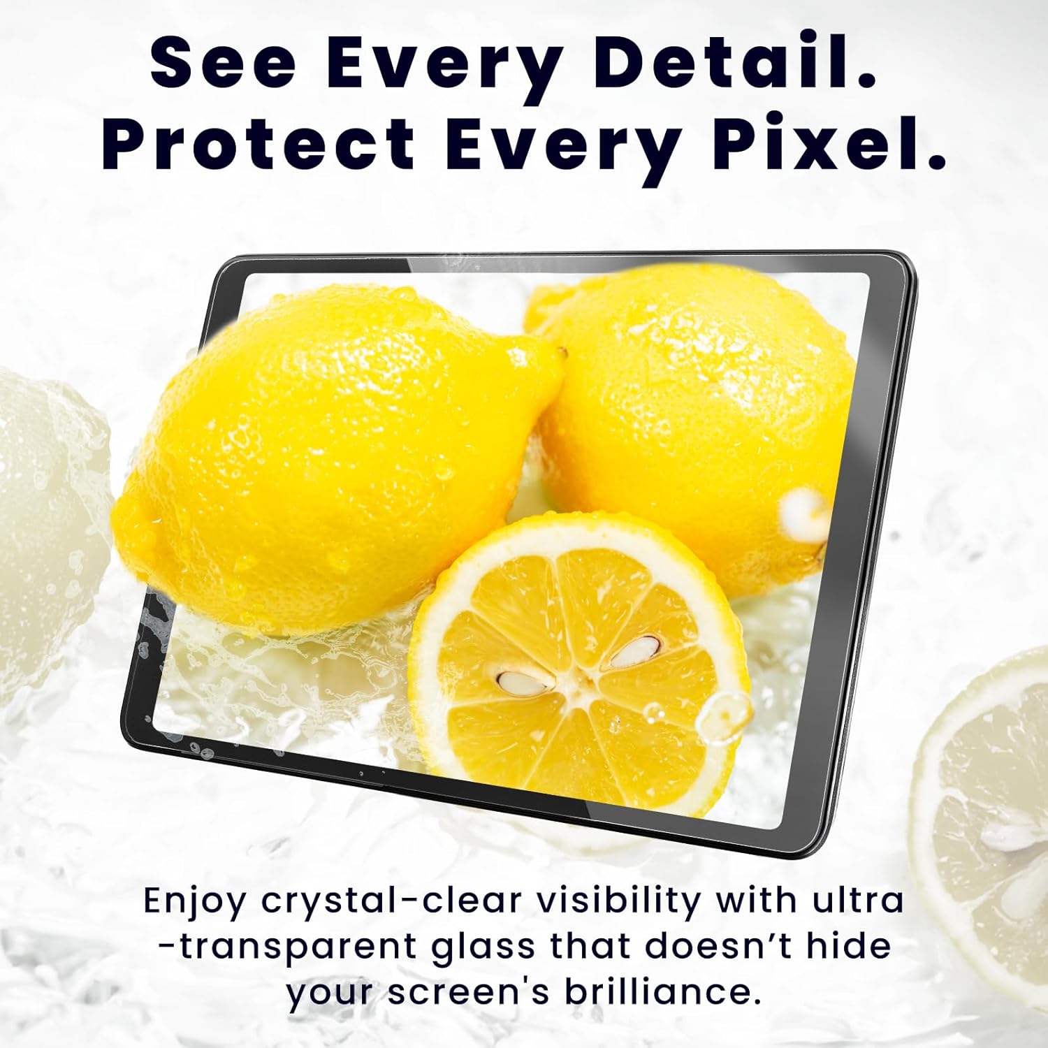 BELLEMOND Tempered Glass Screen Protector for Galaxy Tab S10 FE / S9 FE / S9 / S8 / S7 (10.9”/11”) | Ultra Clear | EZ Guide Kit for Flawless Install | 10H | 1 Pack | Designed in Japan