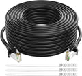 Adoreen Cat 6 Ethernet Cable 250 Ft-Black, Outdoor & Indoor Snagless Long Round by Adoreen