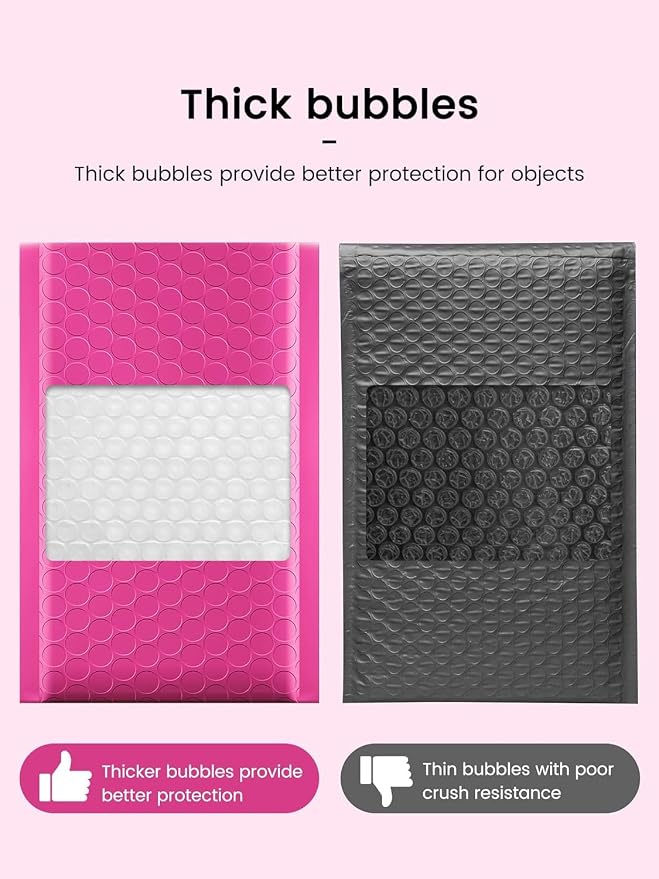 GSSUSA Pink Bubble Mailers 6x10 Small Padded Envelopes 9600 Pack, 1 Pallet - Image 7
