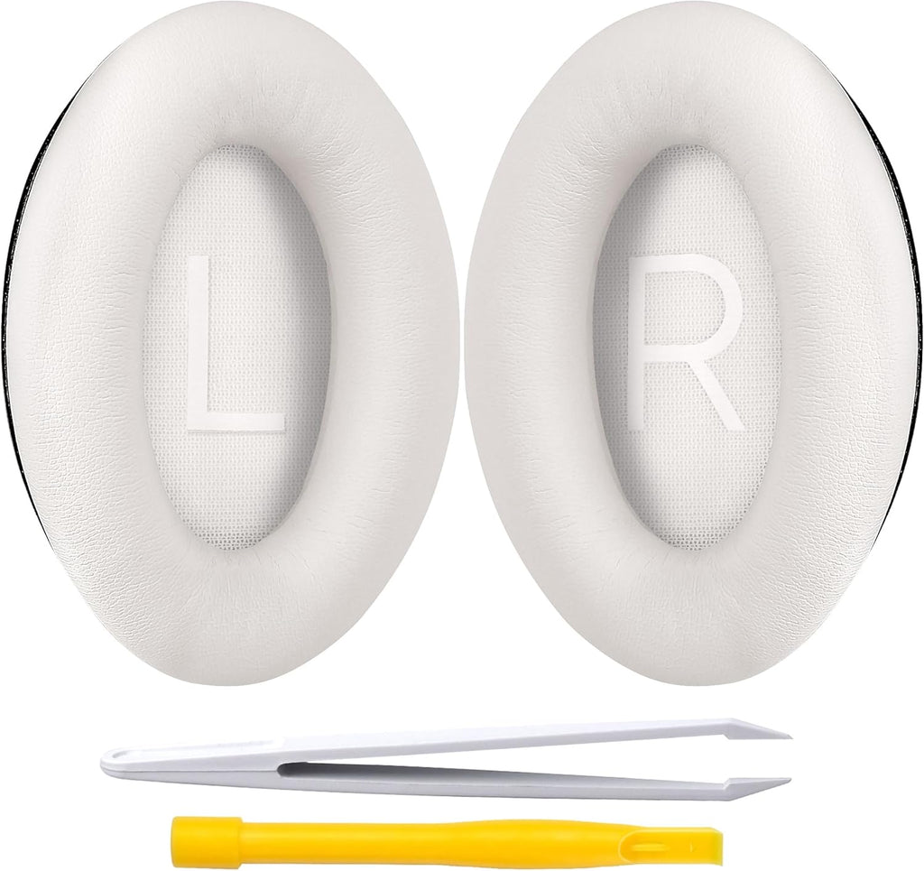 Replacement Ear Pads for Bose QuietComfort 45 (QC45)/QuietComfort SE (QC SE)/New QuietComfort Wireless Over Ear Headphones, Earpads Cushions with Softer Leather and Thicker Memory Foam