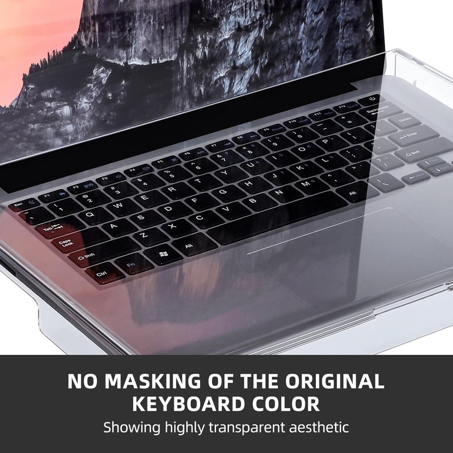 DOITOOL Clear Acrylic Keyboard Cover Protector, 14 in Laptop Keyboard Cover Mechanical Laptop Protector Cats from Touching Keyboard,13.8x9.8x0.6in