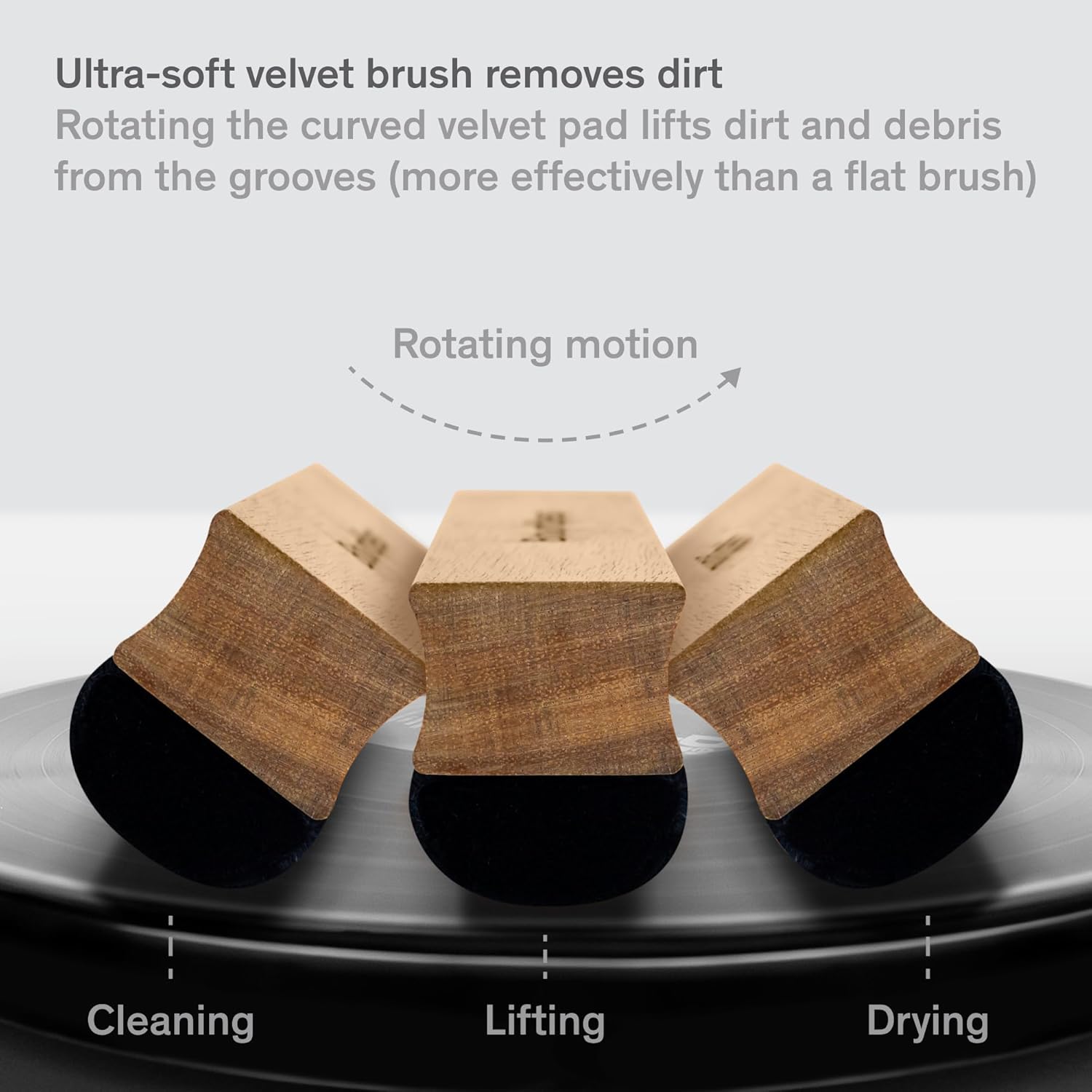 Boundless Audio Vinyl Record Cleaning Kit - 5-in-1 Vinyl Cleaning Kit Includes Velvet Record Brush, Stylus Cleaner, Cleaner Solution, Nylon Brush & Storage Bag