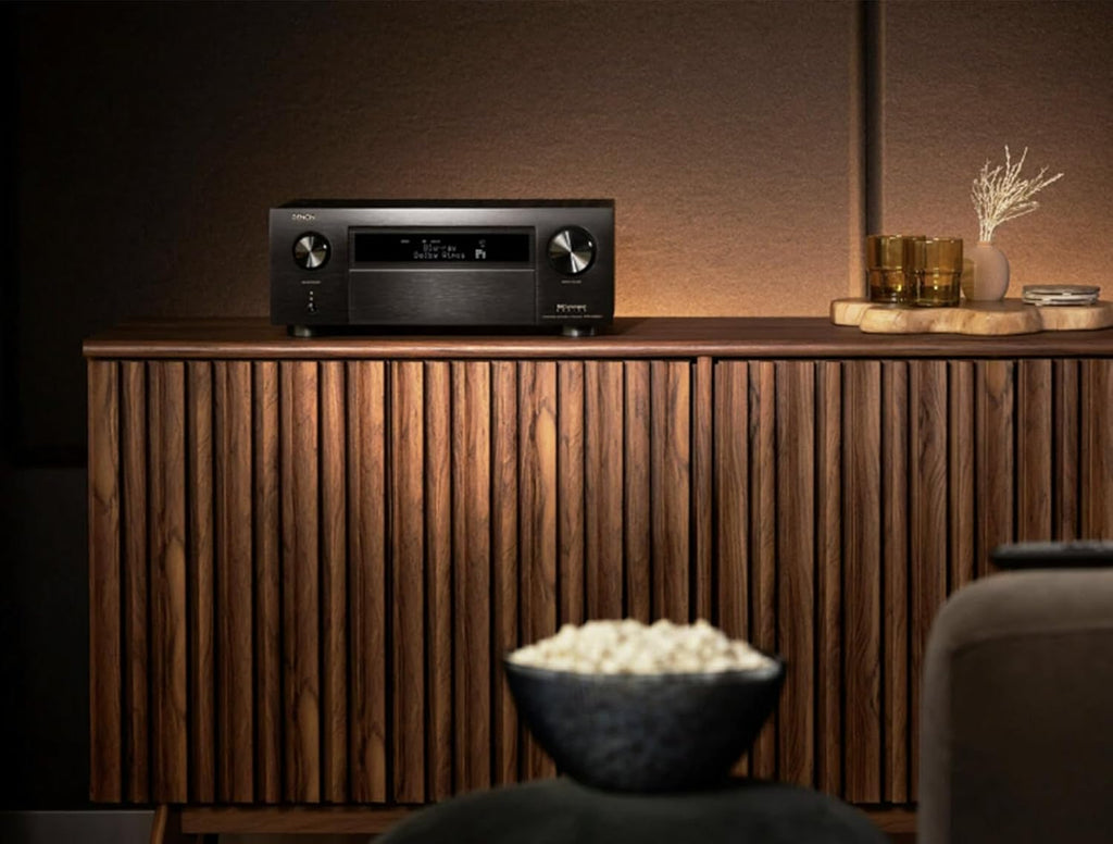 Denon AVR-X6800H 11.4 Channel 8K Receiver with 3D Audio and Dolby Atmos with a 1 Year Amber Protection Extension (2023), Black