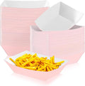 Yinkin 100 Pcs 2lb Paper Food Trays Boat 2lb Disposable Nacho Trays Kraft Paper by Yinkin