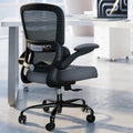 TRALT Office Chair - Ergonomic Desk Chair with Adjustable Lumbar Support, Mesh Computer Chair, Executive Chair for Home Office Comfortable Lumbar Support (Fog Gray)