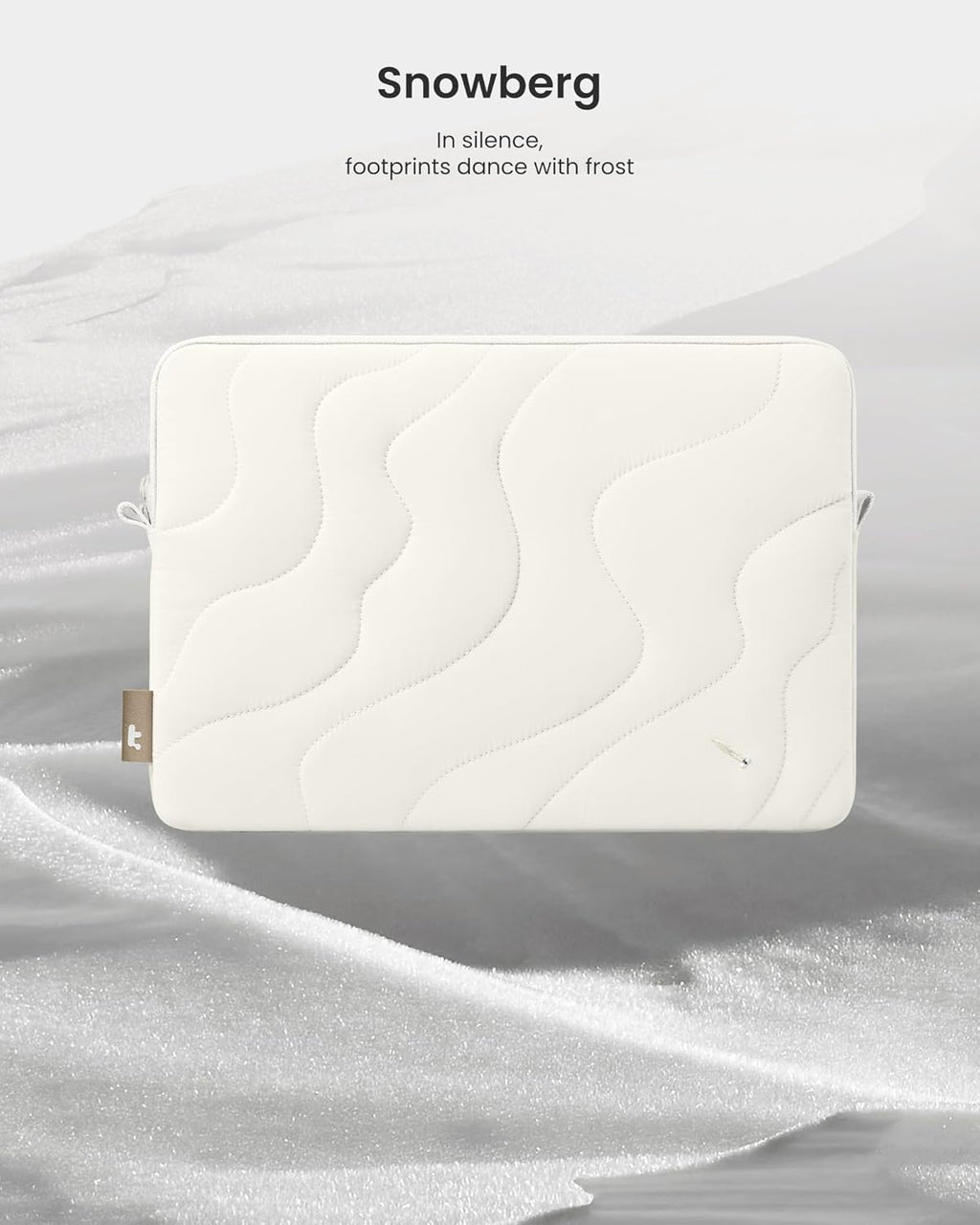 tomtoc 360 Protective Puffy Laptop Sleeve for 14-inch MacBook Pro M4/M3/M2/M1 Pro/Max A3112 A3401 A3185 A2992 A2918 A2779 2024, 13.5/13.8-inch Surface Laptop 7(Copilot+ PC)/6/5/4/3, Quilted Design