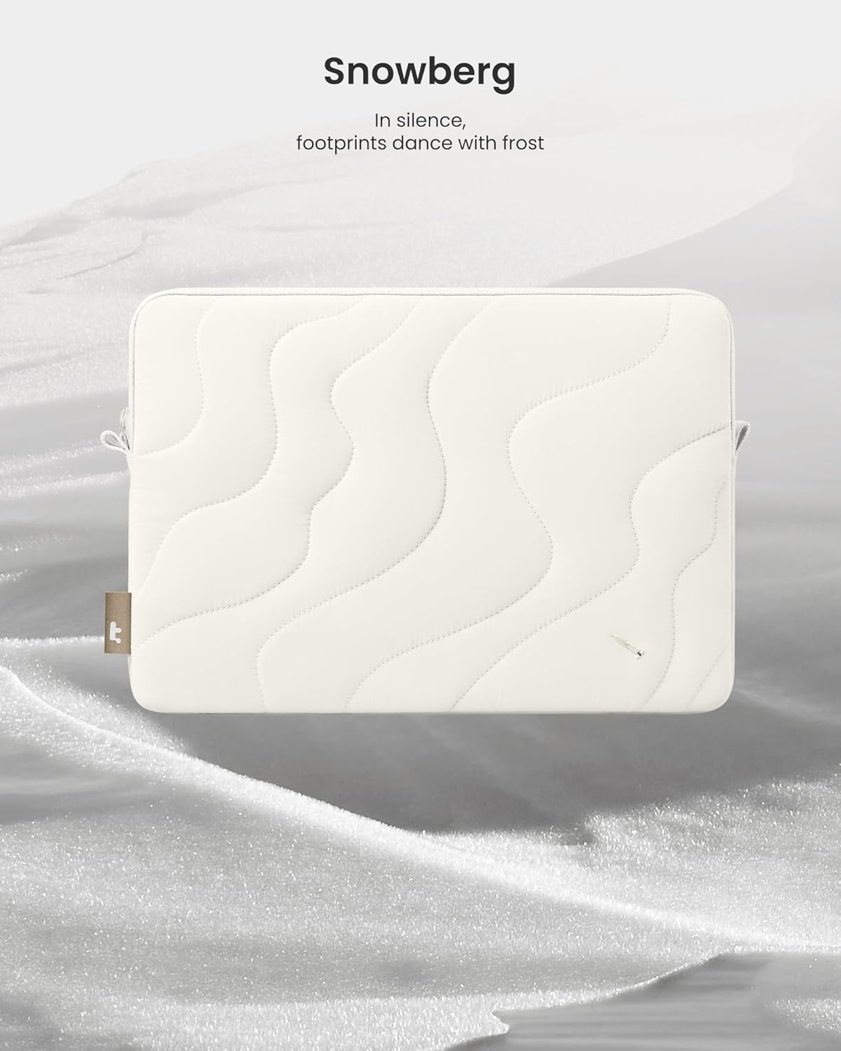 tomtoc 360 Protective Puffy Laptop Sleeve for 15-inch MacBook Air M4/A3241 2025, M3/A3114 2024, M2/A2941 2023, 15-inch Surface Laptop 7th(Copilot+ PC)/6/5/4/3, Quilted Puffer Soft Computer Case Bag
