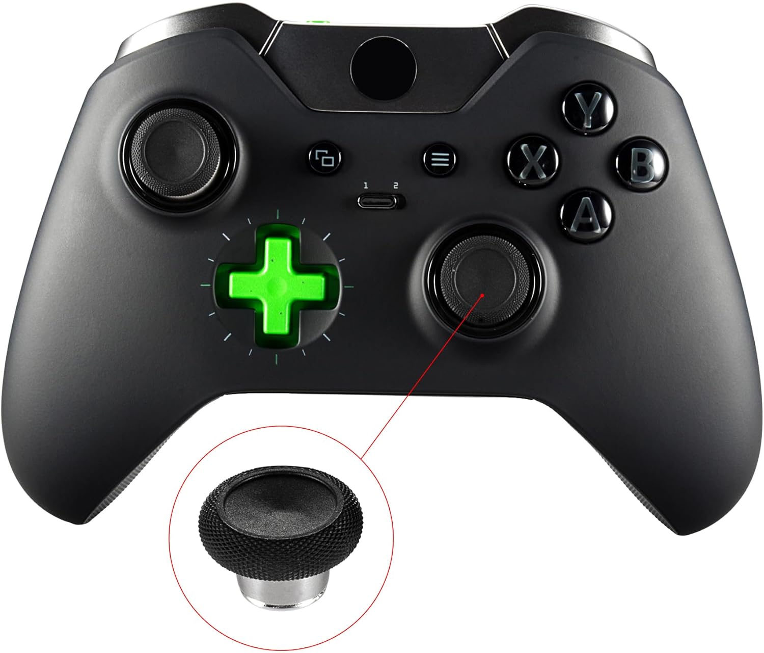 eXtremeRate 8 in 1 Magnetic Metal Thumbsticks for Xbox Series X/S, for Xbox One S/X & PS4 Slim/Pro Controllers with T8H Screwdrivers - Black