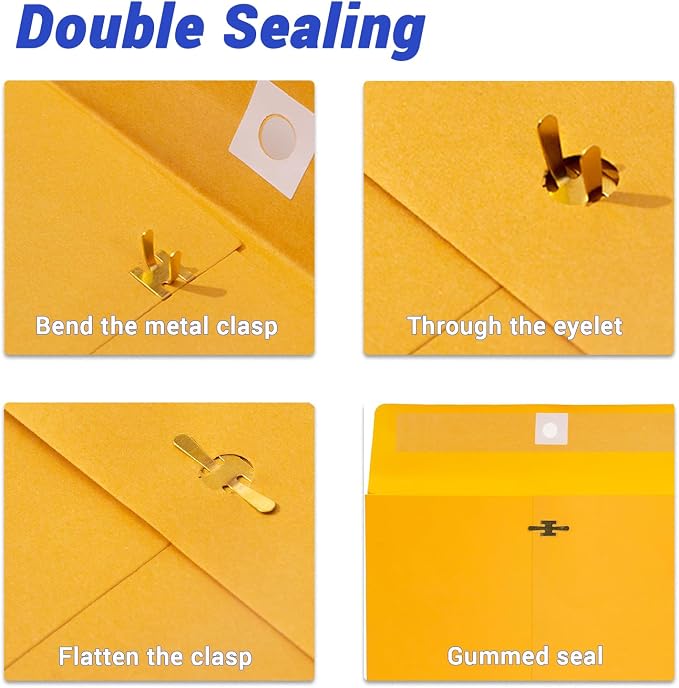 50 Pack Expandable 9x12 Manilla Envelopes - Image 5