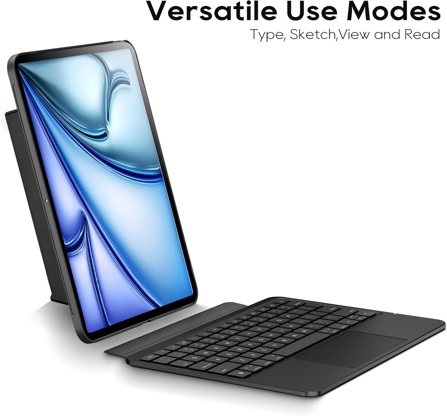 Detachable Keyboard Case for Apple iPad Air 11-inch (M3-M2) 2025 & iPad Air 5/4th Gen & iPad Pro 11 inch (4th-1st): Wireless Backlit Keyboard with Trackpad, Magnetic Protective Cover