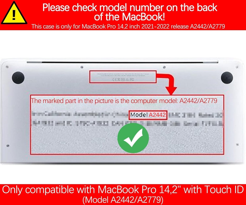 Berkin Arts for MacBook Pro 14 inch Cover A3401 A3185 A3112 A2992 A2918 A2779 A2442 with M4 M3 M2 M1 Chip(2021-2024 Release) Keyboard & Screen Cover Post-Impressionism (The Starry Night by Van Gogh)