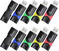 32GB USB 3.0 Flash Drive 10 Pack KOOTION Thumb Drive 3.0 Retractable 32G Zip Drive Ultra High Speed USB Stick Jump Drive Rugged Memory Stick with LED Indicator for Data Storage and Transfer