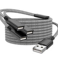 USB Splitter, 3.3FT USB A Male to 3 Female Extension Cable, USB Splitter 1 in 3 Out Support Charging and Data Transfer for Printer/Keyboard/Flash Drive/PlayStation/Laptop/LED Etc(Black)