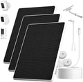 6W Solar Panel for Ring Spotlight Cam Battery & Stick Up Cam Battery, High-Efficiency Solar Charger with 360° Adjustable Retractable Bracket & 10ft Cable (3 Pack)