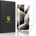 UNBREAKcable Shatterproof Tempered Glass Screen Protector for iPhone 15 Pro [3-Pack] [Easy Installation Frame] [9H Hardness] [99.99% HD Clear][Bubble Free] for Apple 6.1”