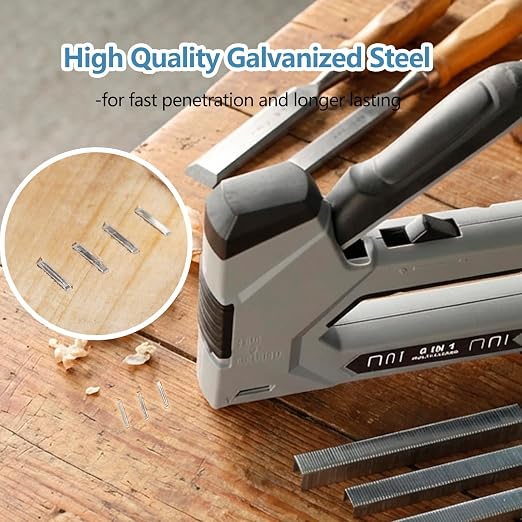 Heavy Duty T-50 Staples 3/8 inch Length 1620-Count, 3/8" Crown Beveled Chiseled - Image 5