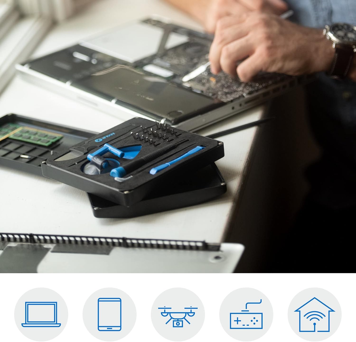 iFixit Essential Electronics Toolkit - PC, Laptop, Phone Repair Kit