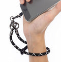 Cell Phone Wrist Strap Phone Lanyard Wrist Phone Wristlet Lanyard Hand Wristlet Strap (White on Black)