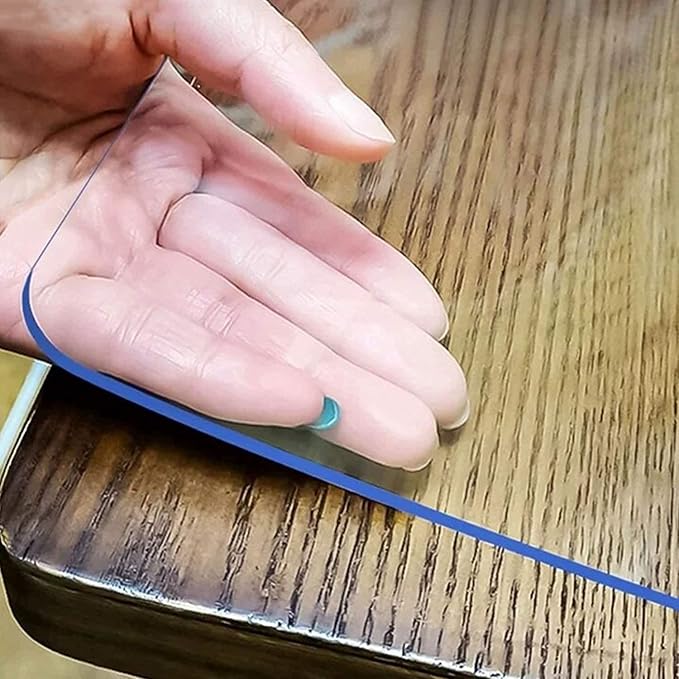 LovePads Clear Table Cover Protector 42 x 66 Inch, 1.5mm Thick Plastic Table by LovePads