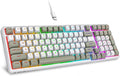 HUO JI Z-99 Wired Mechanical Keyboard, Creamy Sound, Hot Swappable Pre-lubed Linear Switches, Gasket Structure with Sound Dampening Foam, RGB Backlit, 99 Keys Custom Gaming Keyboard for PC/Mac,Gray