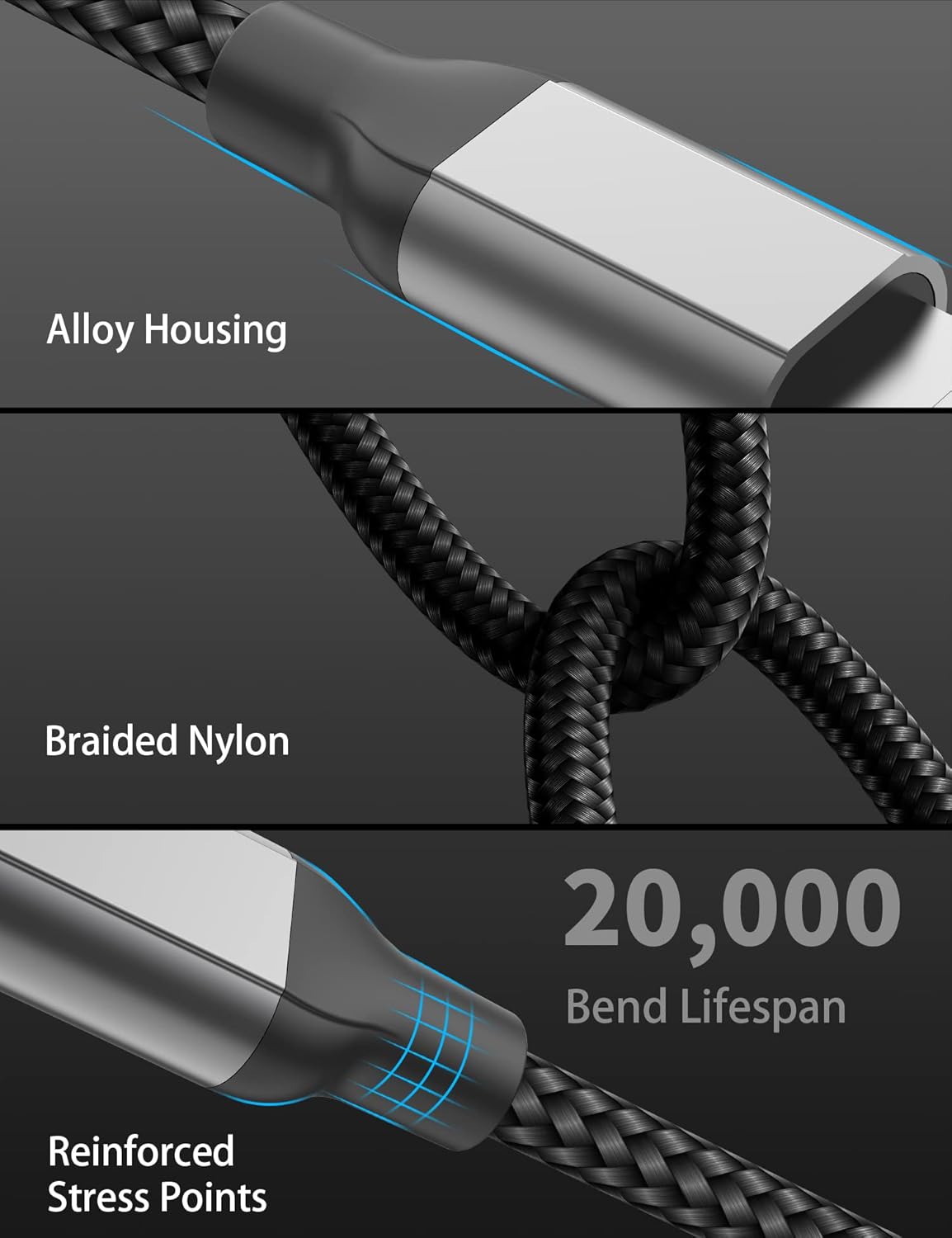 2ft USB C to Lightning Cable 2Pack,[Apple MFi Certified] Power Delivery USB C iPhone Charger Fast Charging, 2 foot Nylon Braided Type C to Lightning Cord for iPhone 14 13 12 11 Pro Max XR XS 8 SE iPad