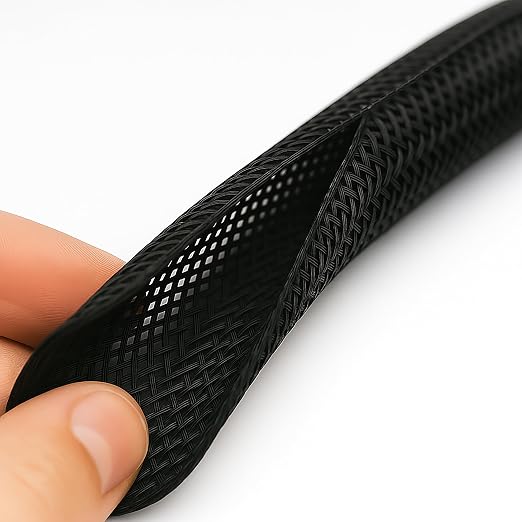 Electriduct 5/8" Hook Self Closing Sleeve Braid Wrap Around Sleeving Flame - Image 2