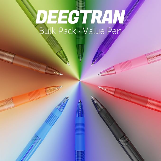 deegtran Pens Bulk, 30 Pack No Bleed Sage Green Ink Click Pens - Image 8