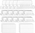 hupos File Folder Tabs, 100+200 Sets Hanging File Folder Tabs by QUEENTI