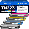 TN223 Toner Cartridge Set 4-Pack Replacement for Brother TN-223 TN227 Compatible with HL-L3270CDW HL-L3210CW MFC-L3770CDW HL-L3290CDW MFC-L3750CDW L3710CW HL-L3230CDW L3230CDN Printer Ink Color Black
