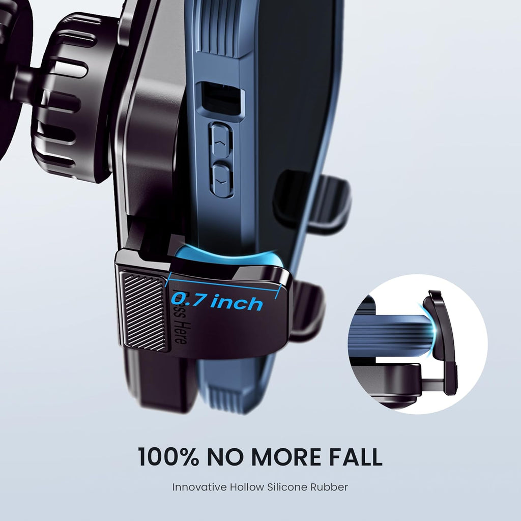 Car Phone Holder - Upgrade Clip Never Fall Air Vent Mount for iPhone Android Smartphone
