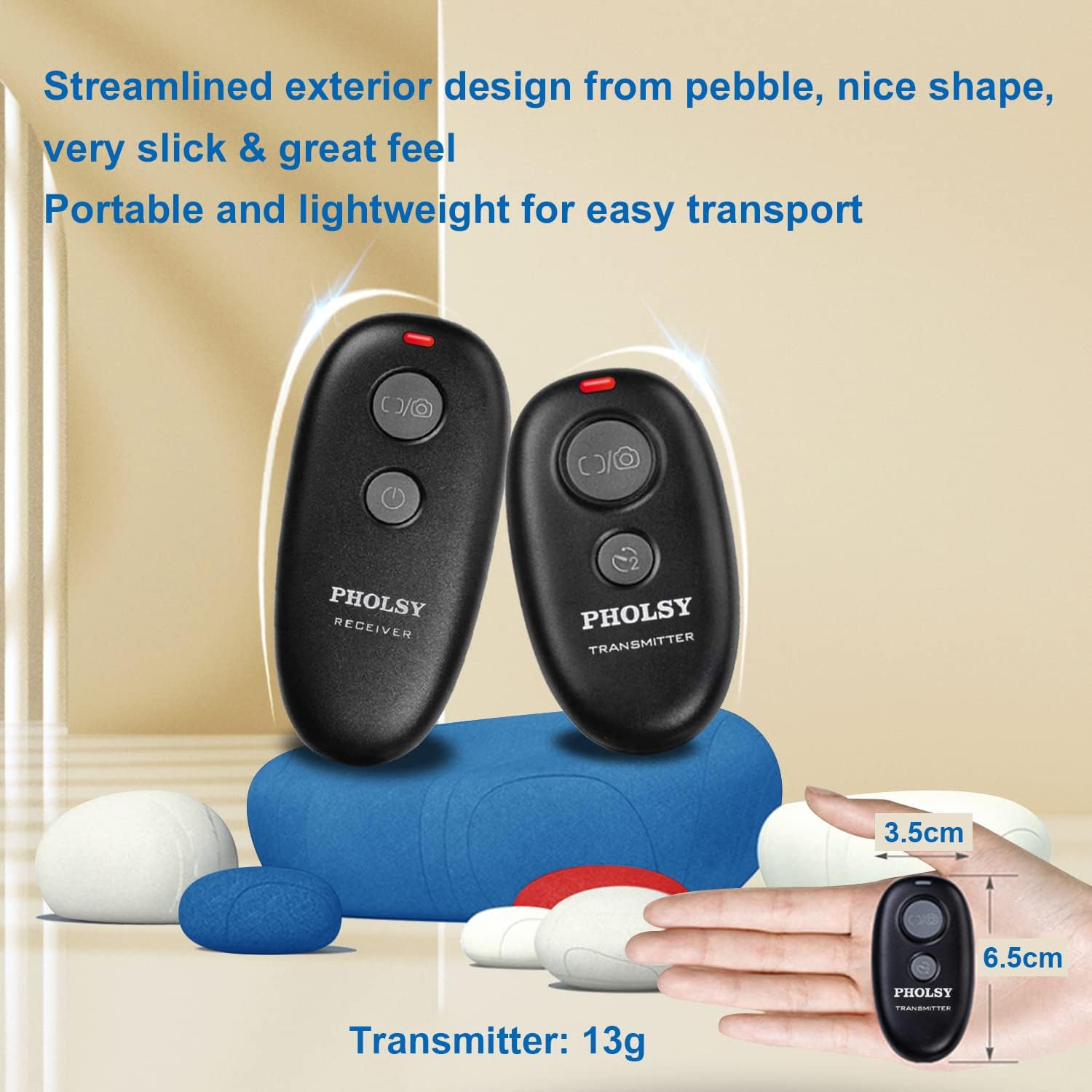 PHOLSY for Sony Camera Remote Shutter Release S6 Wireless Remote Control for Sony a77 ii, a99 ii a99 a77 a67 a65 a57 a55 a900 a850 a700 a580 a560 a550 a500 a400 a450 a300 a200 Replace Sony RM-L1AM