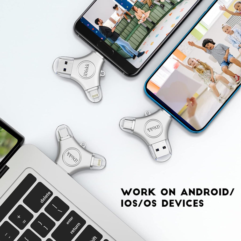 App*le Certified iDiskk 1TB iPhone 16 and 15 Photo flashdrive for iPhone Photo Stick USB -C iPad Pro Android Samsung for iPhone 15/14/14 PRO/13/13 PRO/12 pro/12/11, Thumb Drive for iPhone Photos