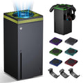 ZAONOOL Cooling Fan for Xbox Series X - High Speed Top Fan Cooler System with 13 RGB LED Light Modes, Low Noise, Dust Proof, Keeps Your Xbox Console Cool, Fits Horizontal or Vertical Placement, Black