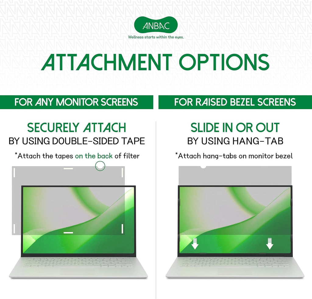 14.1 Inch Laptop Privacy Screen Shield for 16:10 Wide Display - Anti Glare Computer Privacy Screen Cover | Blue Light Blocking Screen Protector | Scratch Resistant UV Filter | Attachment Type