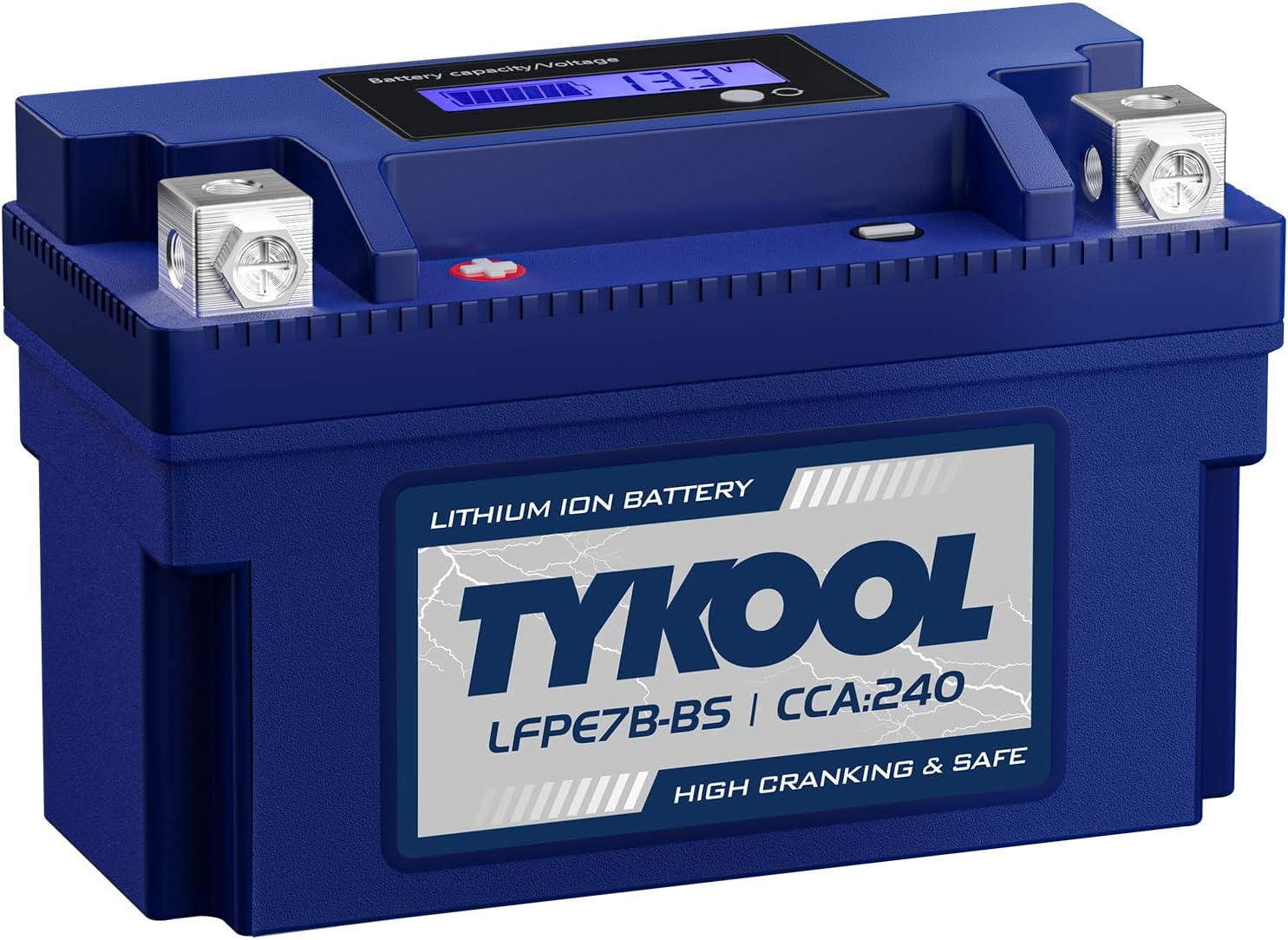YT7B-BS 12V 4Ah 240CCA LiFePO4 Motorcycle Battery, Built in BMS, for Honda KTM Yamaha Harely, Lithium Ion Battery Fit Lawn Mower, Jet Ski, Motorboat，ATV, UTV, Scooter,Snowmobile