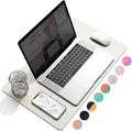 YSAGi Multifunctional Office Desk Pad, Ultra Thin Waterproof PU Leather Mouse Pad, Dual Use Desk Writing Mat for Office/Home (23.6" x 13.7", Grey)