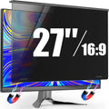 Magnetic Privacy Screen for Frameless Computer Monitor 27 Inch 16:9 Aspect Ratio,Hanging Blue Light Screen Protector Eye Protection Anti-Spy Shield, 27in Removable Privacy Filter