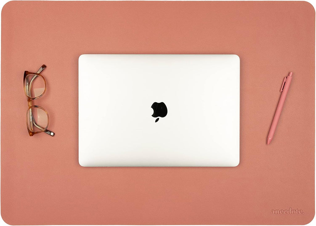 ANECDOTE Vegan Leather Desk Pad - 23.6"x17" Desk Mat for Your Office. This Quality Large Mouse Pad has Chic Elegance, Professional Look & Satisfying Touch - The Perfect Leather Mouse Pad for You!