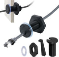 RV Cable Passthrough for Starlink mini, RV Cable Grommet Compatible with Starlink, Ethernet, Coax, Water-Resistant and Anti-Drop RV Cable Routing(Black)