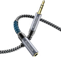 BlueRigger Headphone Extension Cable (50FT, 24K Gold Plated Jack, Hi-Fi Sound, 3.5mm Male to Female Stereo Audio Cable) – Aux Cord for iPod, Laptops, Smartphones, Speakers, Tablets, Home Car Stereo