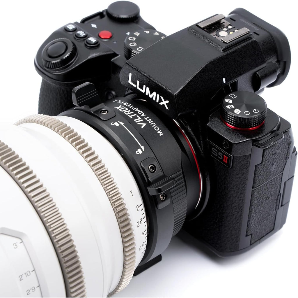 VILTROX PL-L Lens Mount Adapter with Security Lock for PL Mount Lens to L Mount Camera Panasonic S1 S1R S1H S5/Leica SL SL2 CL TL/Sigma fp L