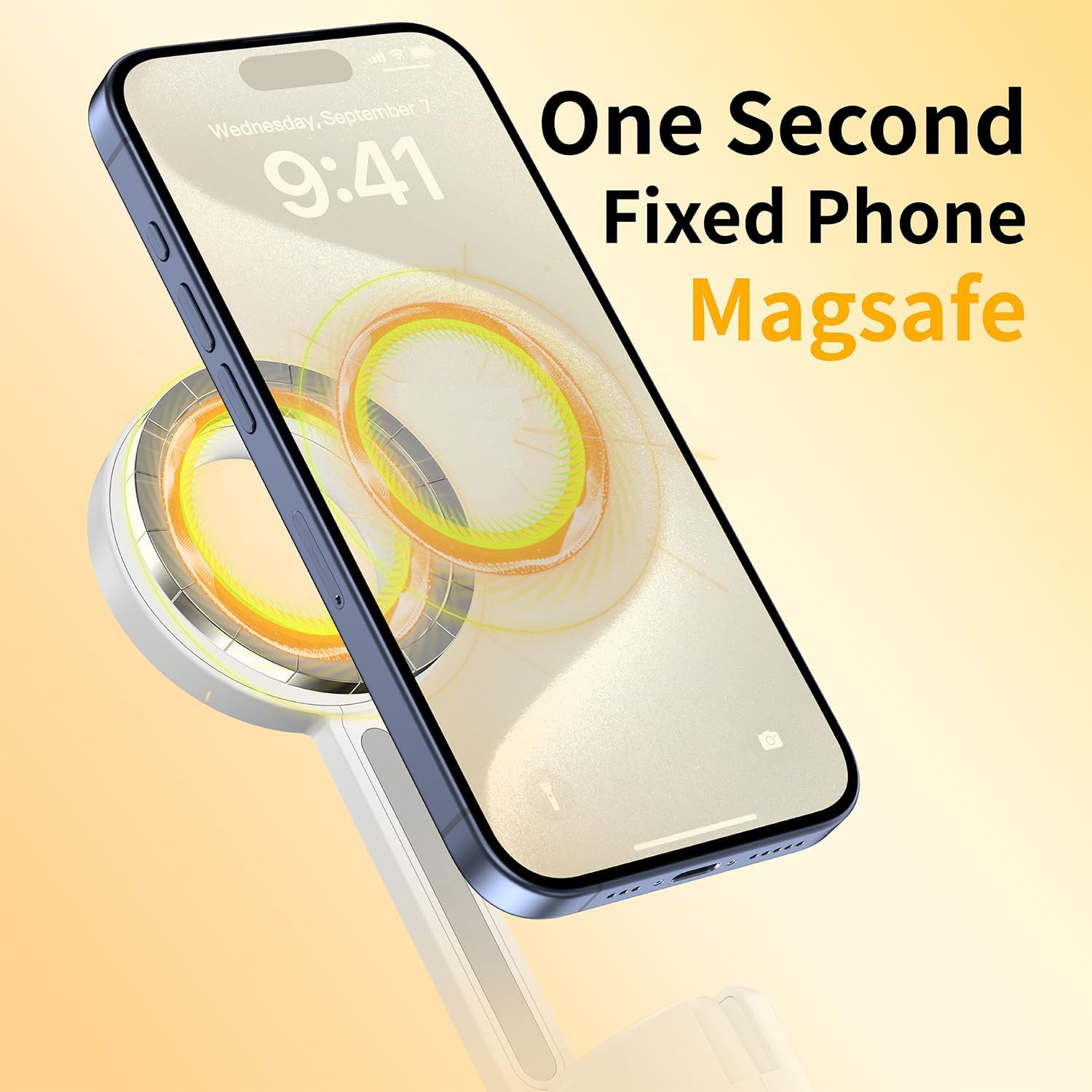 SEAJIC Magnetic Selfie Stick Tripod with Remote,54" Phone Tripod Compatible with MagSafe,Fit for iPhone 12/13/14/15 Series,Magsafe Case and Other Phones with Metal Ring