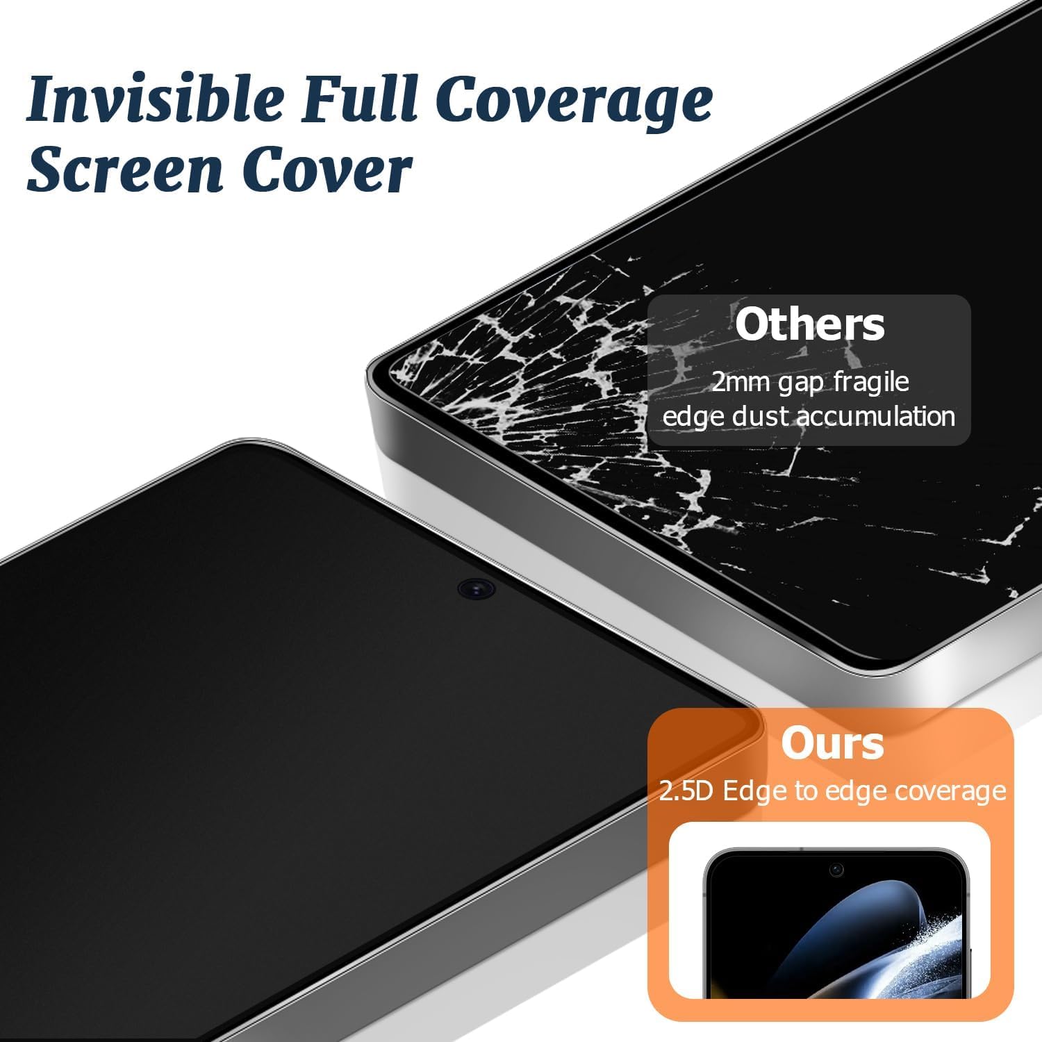 2 Pack Matte Privacy Screen Protector for Samsung Galaxy S24/S25,9H Tempered Glass,Anti-Glare,Anti-Spy,Anti-Scratch, Smooth and Responsive Absolute Fingerprint Compatibility Touch Screen HD Clear